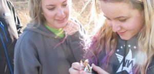 Girls Learning about Coastal Wildlife