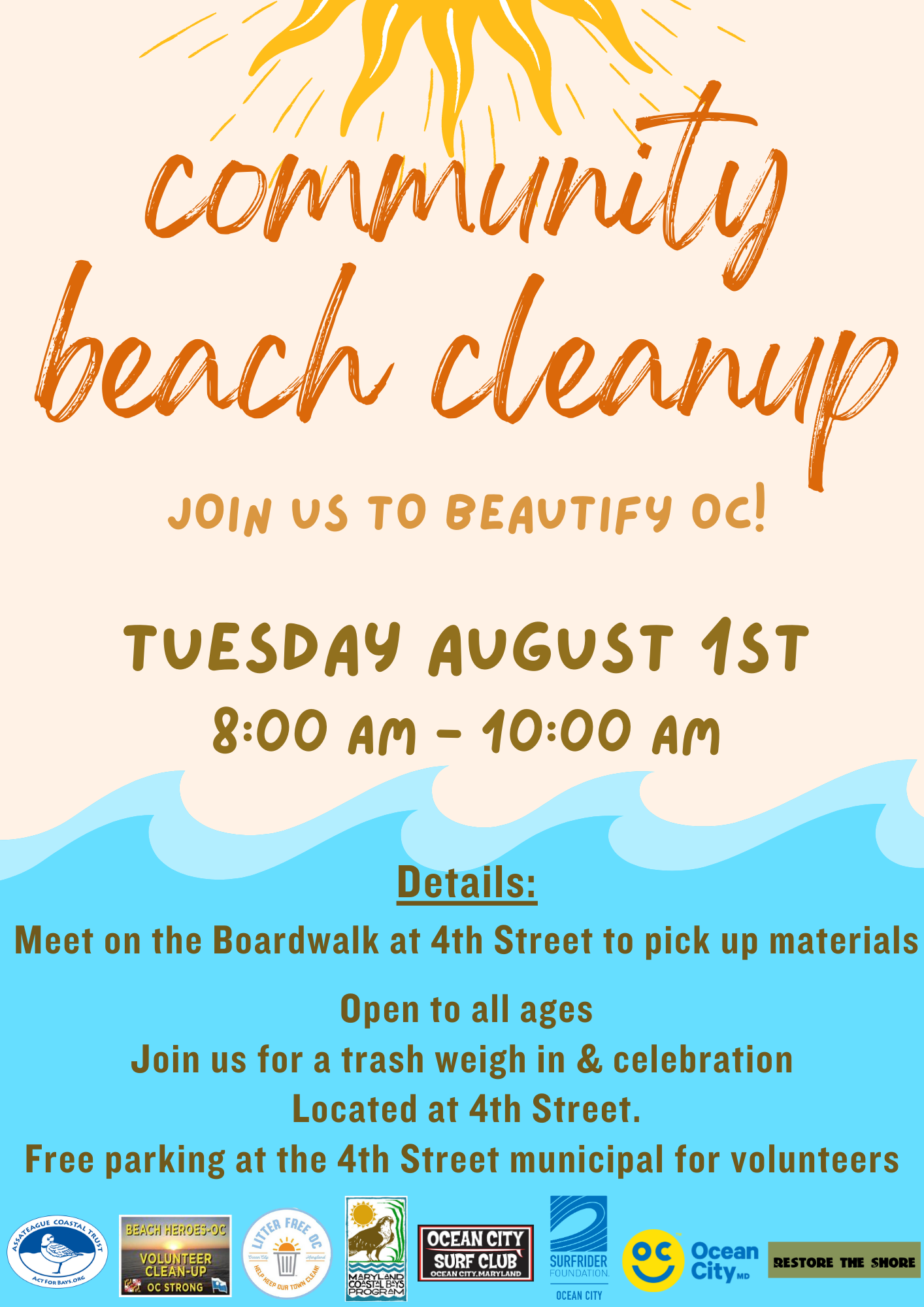 Beach Cleanup Flyer